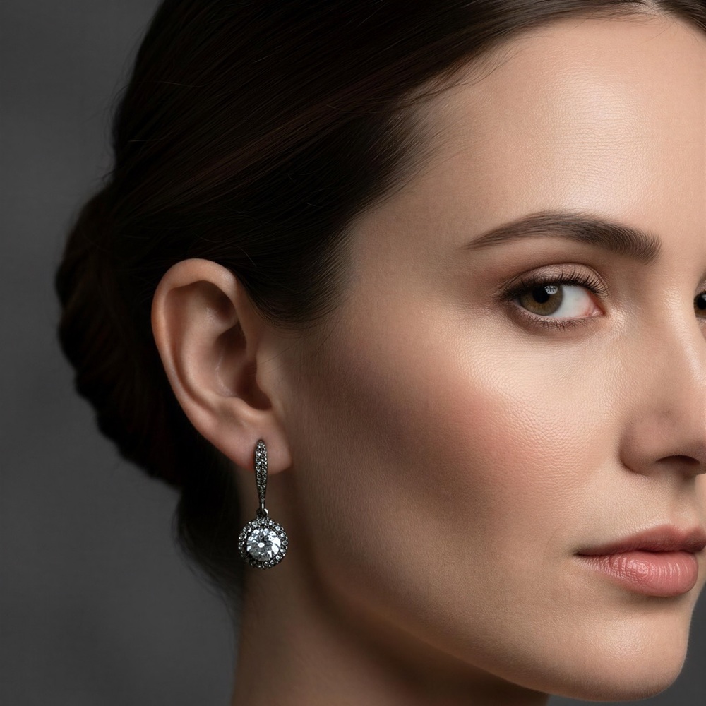 Diamond Drop Earrings